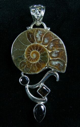 Sterling Silver Ammonite Pendant #7069